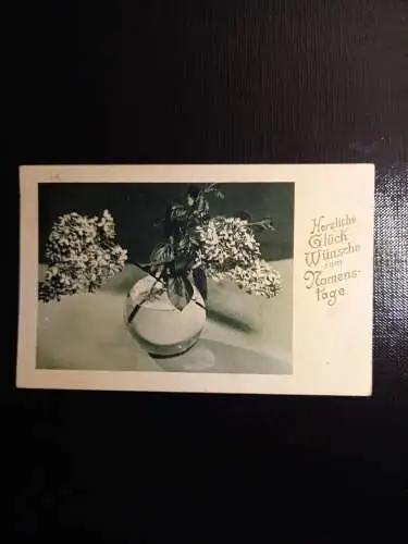 Glückwunschkarte, Flieder im Glas 400309 gr F