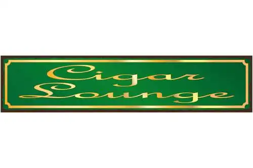 Schild Cigar Lounge Zigarre Aufenthaltsraum Rauchen 46 x 10 Blech od. Holz