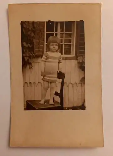 Foto Karte Kind am Stuhl 500101A gr D