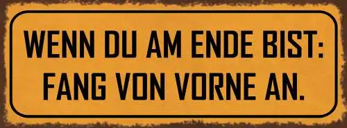 Schild Macht Kommt Von Machen Tun Erreichen Ehrgeiz Ziel 27x10 Blech od.Holz