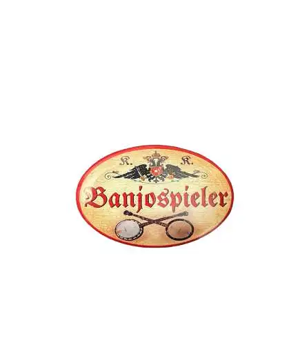 K&K Nostalgie Flaschenöffner Banjo Magnet Banjospieler 7x4,5cm