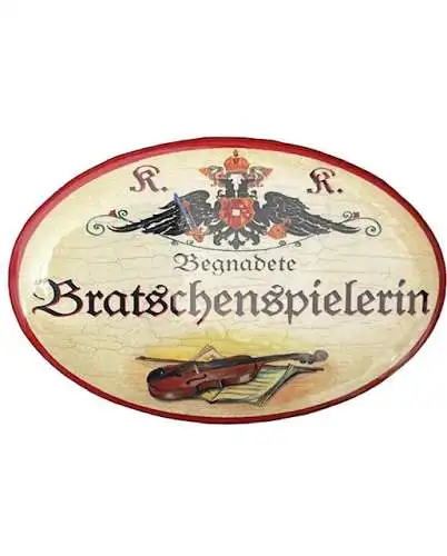 K&K  Flaschenöffner Bratsche Magnet Begandete Bratschenspielerin  7x4,5cm