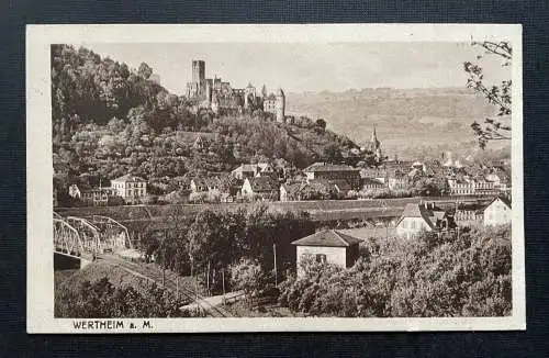 Wertheim am Main Stadt Fluss Burg Brücke Baden-Württemberg Deutschland 400457 F