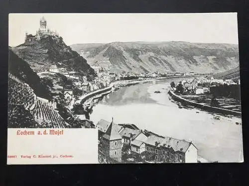 Cochem an der Mosel - Blick auf Ort - Fluss - Deutschland 400265 TH F