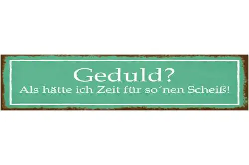 Schild Gutes Ende Alles wird Gut Happy End Glücklich  46 x 10 Blech od. Holz