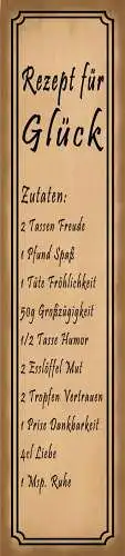 Schild Rezept Gesundheit Gesund Kraft Geduld Ruhe Krank 46 x 10 Blech od. Holz