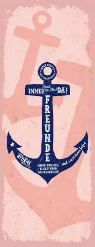 Schild Freunde Sind Trost Halt Sicherheit Immer Für Dich Da 27x10 Blech od.Holz