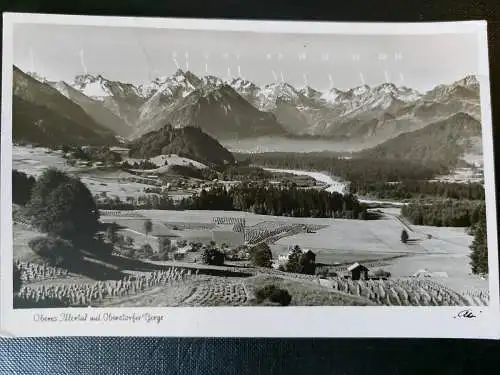 Oberes Illertal mit Oberstorfer Berge Alpen Felder Gletscher 402529 WM F