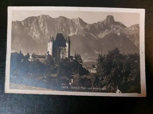 Schloß Thun und Stockhorn Burg Berge Gebirge Architektur 402556 WM G