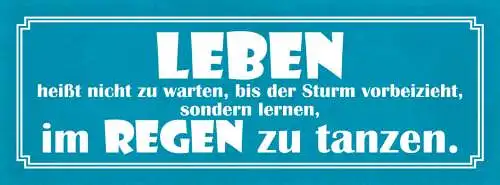 Schild Leben Heißt Nicht Zu Warten Sturm Vorbeizieht Lernen Im Regen Zu Tanzen