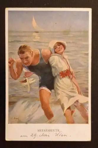 Meeresbeute Mann Und Frau Am Meer 600750A Ga G