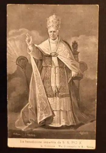 La Benedizione Impartita Da S.S.Pic X Papst 600755A Ga G