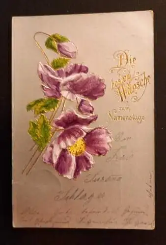 Die Besten Wünsche Zum Namenstag Prägekarte 600781A Ga G