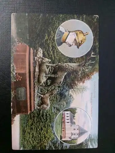 Friedrichsruh Hirschgruppe Mausoleum Otto von Bismarck Denkmal  402596 WM