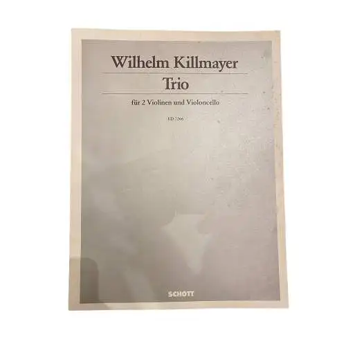 3213 Wilhelm Killmayer TRIO FÜR 2 VIOLINEN UND VIOLONCELLO +Abb