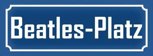 Schild Beatles Platz Hamburg St. Pauli Straße Ort Stadt 27 x 10 Blech od. Holz