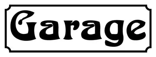 Schild Garage Auto Wagen Haus Mechaniker Bastler Motorrad 27x10 Blech od.Holz