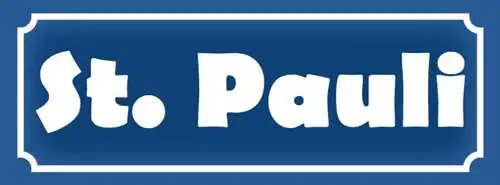 Schild St. Pauli Hamburg Straße Platz Ort Stadt Teil 27 x 10 Blech od. Holz