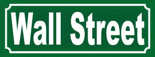 Schild Wall Street New York Manhattan Straße Stadt Ort 27 x 10 Blech od. Holz