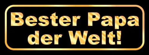 Schild Bester Papa Der Welt Vater Kind Familie Eltern 27x10 Blech od. Holz