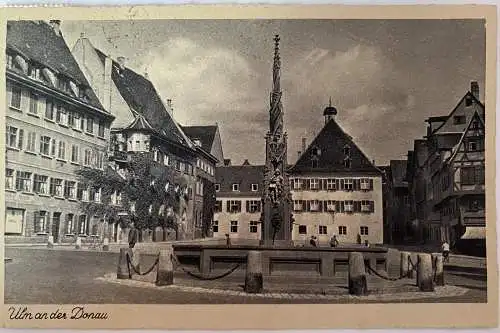 Ansichtskarte Ulm an der Donau Brunnen 410033 AH