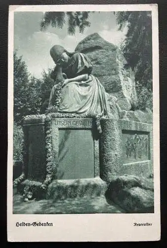 Helden Gedenken Statue Denkmal Frau Gefallene Soldaten Krieg Militär 600199A D