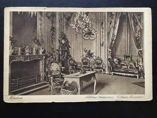 Potsdam - Schloss Sanssouci - Voltaire Zimmer 180117 TH