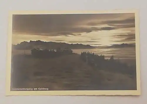 Salzburg Gaisberg Sonnenuntergang Himmel Haus Berg Sonne 600291A tl