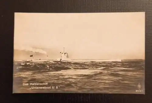 AK Das Heldenschiff Unterseeboot U.9. Ga