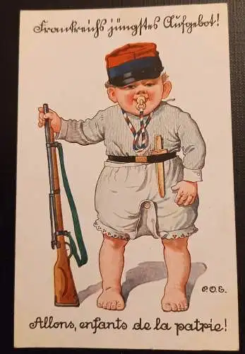 Ansichtskarte Militaria IWK Allons Enfants De La Partie Ga
