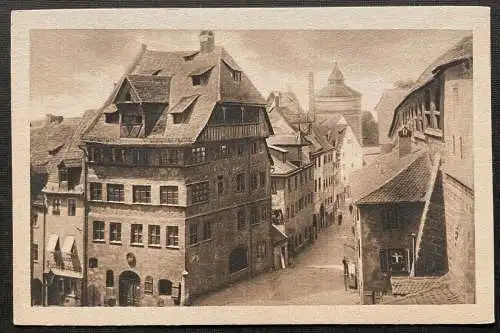 Nürnberg Albrecht Dürer Haus Gebäude Stadt Gasse Bayern Deutschland 402689 TH C