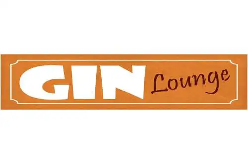 Schild Gin Lounge Alkohol Spirituose Bar Klub Raum 46 x 10 Blech od. Holz