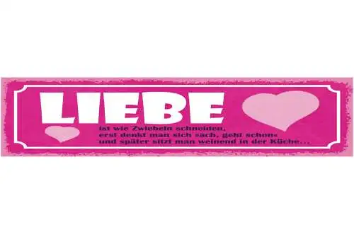 Schild Liebe Ist Wie Zwiebeln Schneiden Erst Geht Schon Später Weinend In Küche