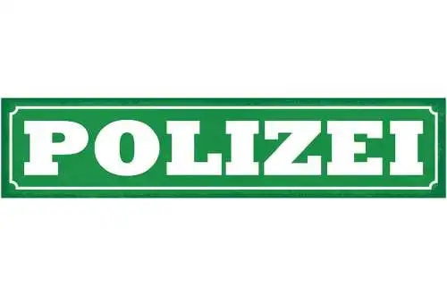 Schild polizei behörde stelle direktion polizisten 46 x 10 blech od. holz