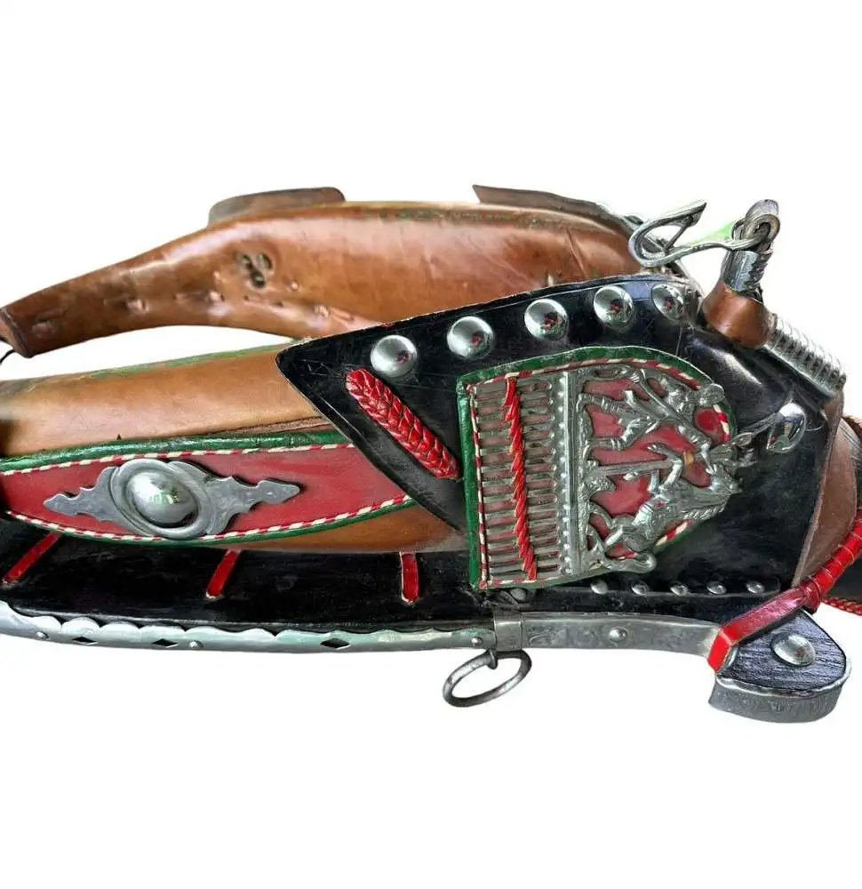 Kummetgeschirr Pferdegeschirr Kummet Pferd Zaumzeug Kutsche Wagen 85x55 cm 5