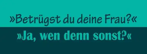 Schild Betrügst Du Deine Frau Ja Wen Denn Sonst Ehe Paar 27 x 10 Blech od. Holz