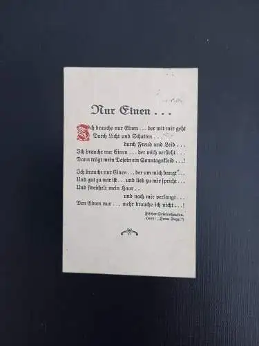 Spruchkarte Nur Einen ich brauche nur einen der mit mir geht 401127 gr A