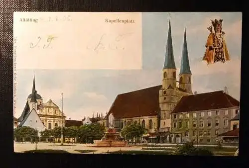 Altötting Kapellenplatz Prägekarte 500253 H Gr