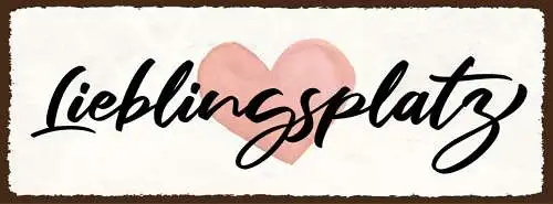 Schild lieblingsplatz stelle stamm platz gast sitzen 27x10 blech od.holz
