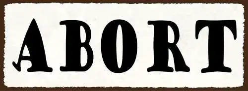 Schild abort toilette wc klo 27x10 blech od.holz