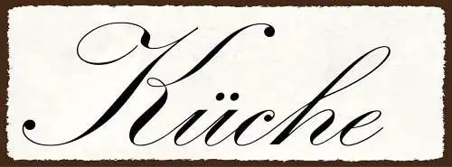 Schild küche kochen koch restaurant zuhause wohnung essen 27x10 blech od.holz