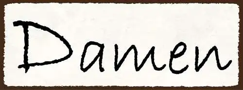 Schild damen toilette wc klo frauen 27x10 blech od.holz