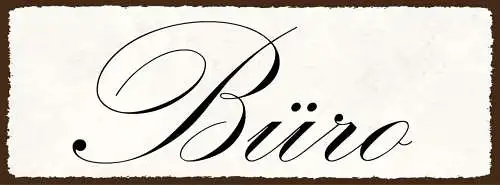 Schild büro verwaltung arbeit arbeiten firma gebäude 27x10 blech od.holz