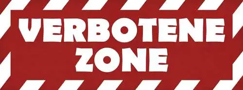 Schild Verbotene Zone Betreten Verboten Kein Eintritt 27x10 Blech od.Holz