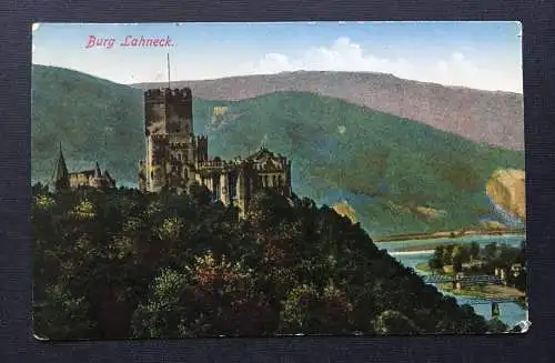 Burg Lahneck Berg Rhein Festung Rheinland-Pfalz Deutschland  TH G