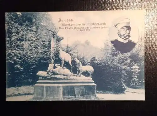 Ansichtskarte Aumühle Hirschgruppe In Friedrichsruh Fürst Bismarck 073 Ga E