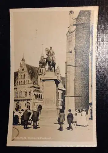 Ansichtskarte Bremen Bismarck Denkmal 070 Ga E