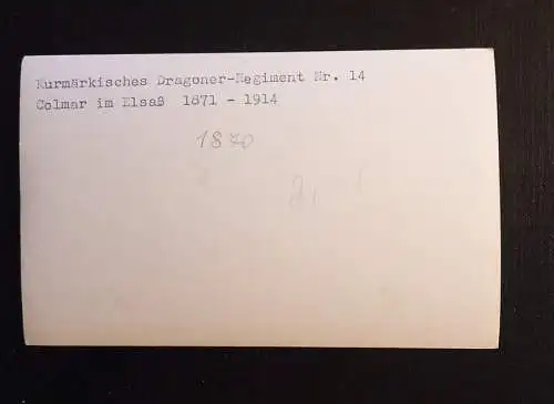 Kurmärkische Dragoner Regiment Colmar Im Elsaß 034 Ga E