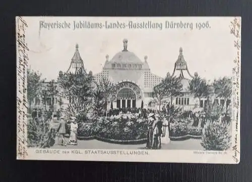 Ansichtskarte Bayrern Jubiläums Landes Ausstellung Dürnberg 1906. 0126 Ga E