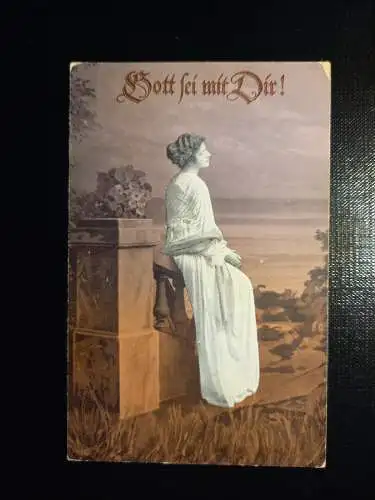 Frau mit weißen Kleid, Gott sei mit dir 402788 gr